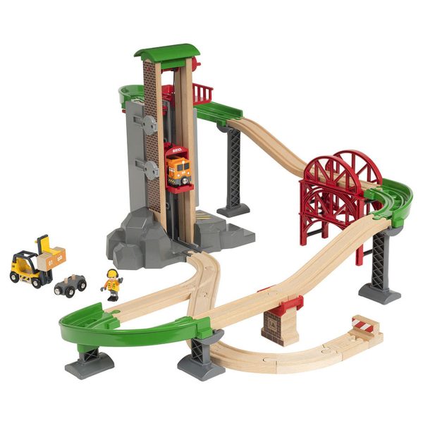 BRIO SET LIFT AND LOAD WAREHOUSE SET 32 PIECES Discount