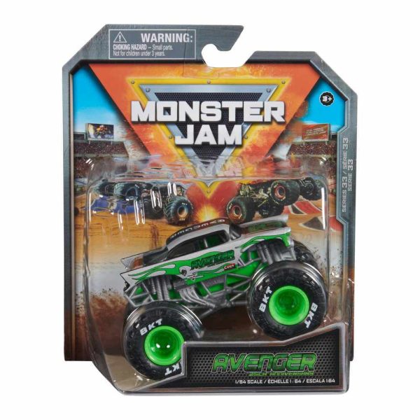 MONSTER JAM 1:64 DIECAST TRUCKS - AVENGER 25TH ANNIVERSARY EDITION on Sale