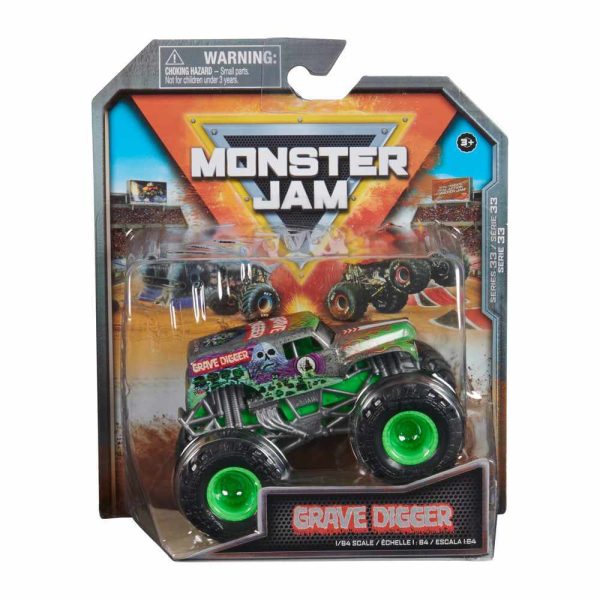 MONSTER JAM 1:64 DIECAST TRUCKS - GRAVE DIGGER For Discount