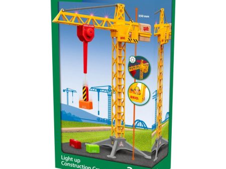 BRIO LIGHT UP CONSTRUCTION CRANE 5 PIECES Supply