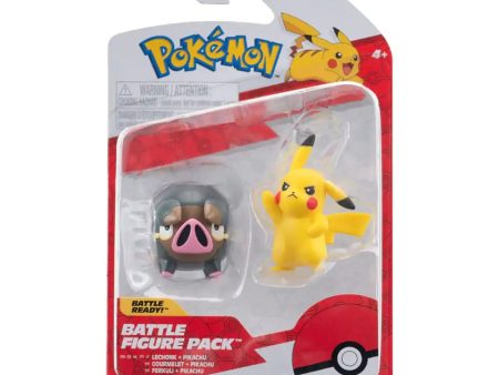 POKEMON - BATTLE FIGURE PACK - LECHONK AND PIKACHU Supply