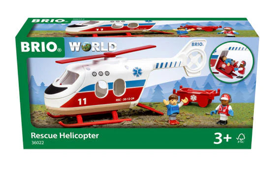 BRIO RESCUE HELICOPTER 4 PIECES Sale