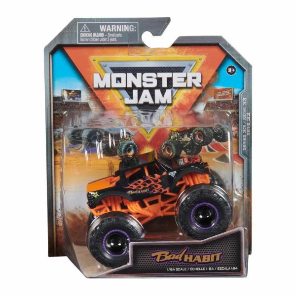 MONSTER JAM 1:64 DIECAST TRUCKS - BAD HABIT on Sale