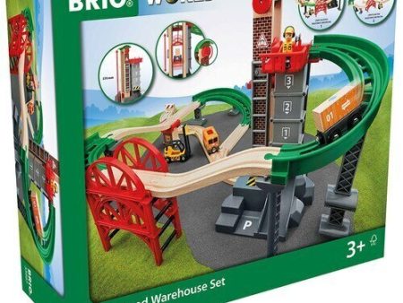 BRIO SET LIFT AND LOAD WAREHOUSE SET 32 PIECES Discount