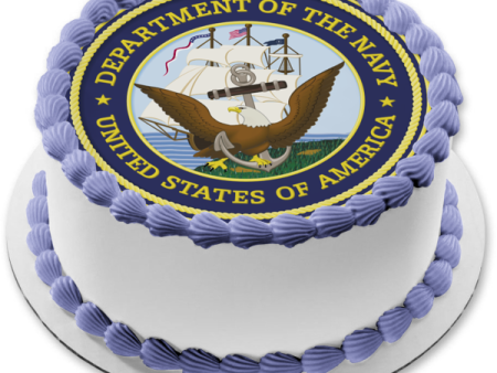 United States of America Department of the Navy Seal Edible Cake Topper Image ABPID06399 Fashion