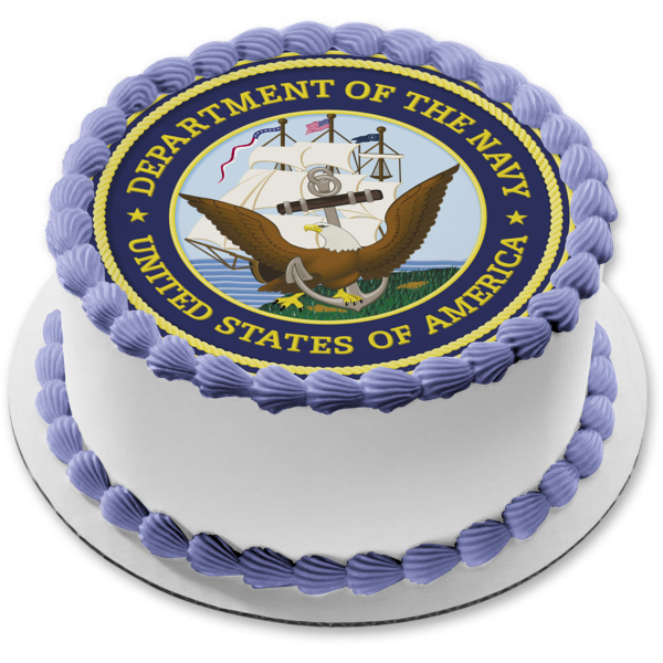 United States of America Department of the Navy Seal Edible Cake Topper Image ABPID06399 Fashion