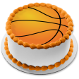 Basketball Edible Cake Topper Image ABPID06413 Supply