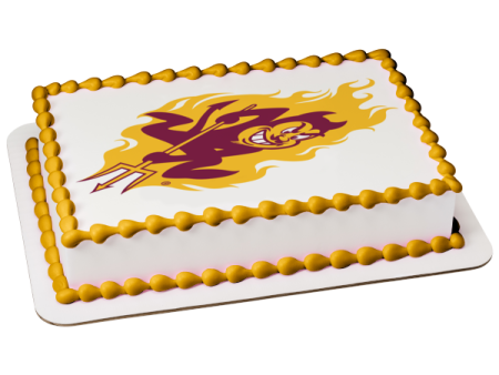 Arizona State Sun Devils Logo Edible Cake Topper Image ABPID05539 Fashion