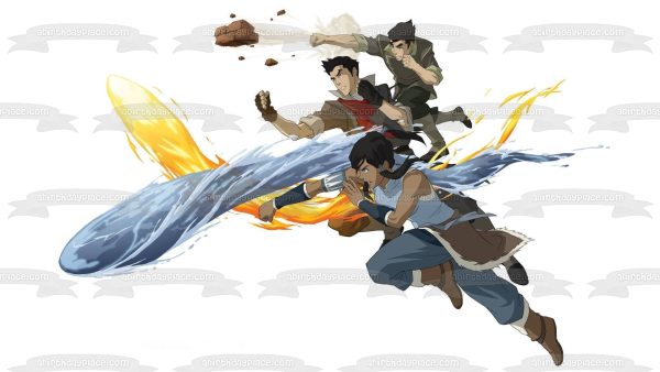 Avatar Legend of Korra Mako and Firebending Edible Cake Topper Image ABPID05719 For Cheap