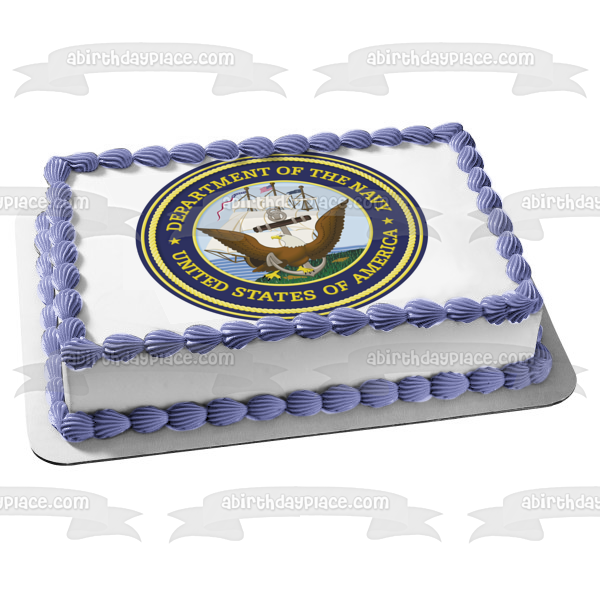 United States of America Department of the Navy Seal Edible Cake Topper Image ABPID06399 Fashion