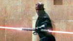 Star Wars Solo Darth Maul with a Double Lightsaber Edible Cake Topper Image ABPID06538 Discount