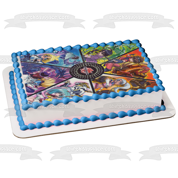 Bakugan Drago Dan Kuso and Runo Misaki Edible Cake Topper Image ABPID06212 Online now