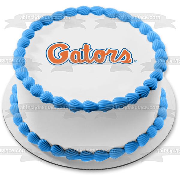 Florida Gators Logo Football Edible Cake Topper Image ABPID06580 For Discount