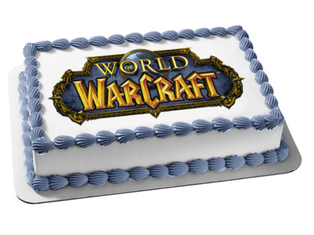 World of Warcraft Logo Edible Cake Topper Image ABPID06311 Discount