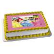 Belle Ariel Cinderella Snow White Aurora Edible Cake Topper Image ABPID06478 Supply