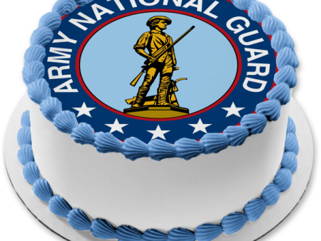 United States Army National Guard Seal Edible Cake Topper Image ABPID06259 Online Sale