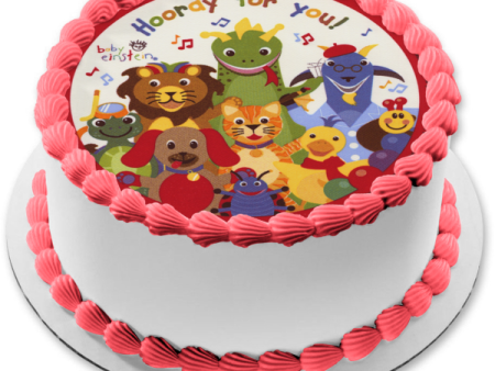 Baby Einstein Party Bard the Dragon and  Neptune the Turtle Edible Cake Topper Image ABPID05215 Fashion