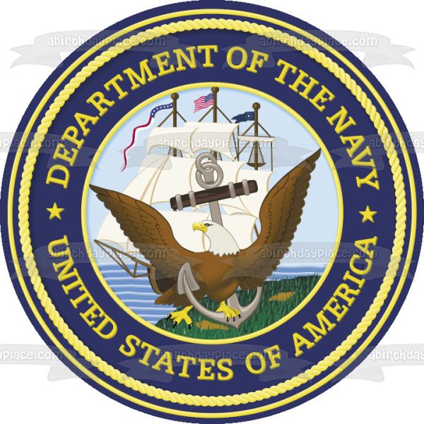 United States of America Department of the Navy Seal Edible Cake Topper Image ABPID06399 Fashion