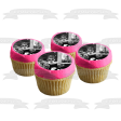 Audry Hepburn Car Jewelry In Black and White Edible Cake Topper Image ABPID06307 on Sale