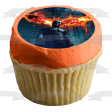 Batman Dark Knight Burning Building In the Background Edible Cake Topper Image ABPID06565 For Discount