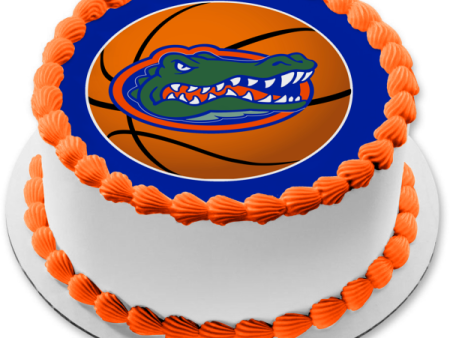 University of Florida Florida Gators Basketball Logo Edible Cake Topper Image ABPID06434 Online