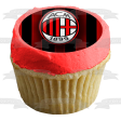 Ac Milan Football Club Logo Edible Cake Topper Image ABPID05567 Fashion