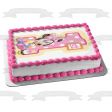 Baby Minnie Mouse Happy 1st Birthday Edible Cake Topper Image ABPID06241 Sale