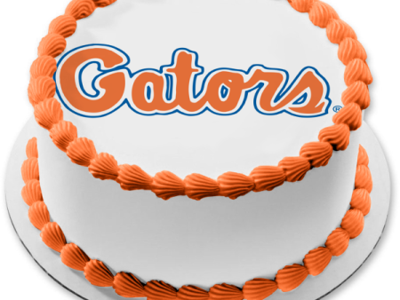 Florida Gators Logo Football Edible Cake Topper Image ABPID06580 For Discount