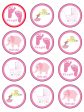 Baby Shower It s a Girl Stork Elephant and a Stroller Edible Cupcake Topper Images ABPID06324 For Cheap