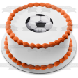 All Star Soccer Ball Edible Cake Topper Image ABPID05593 on Sale