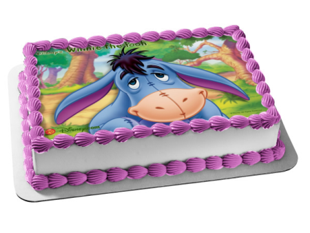 Winnie the Pooh Eeyore and Trees Edible Cake Topper Image ABPID06230 Online