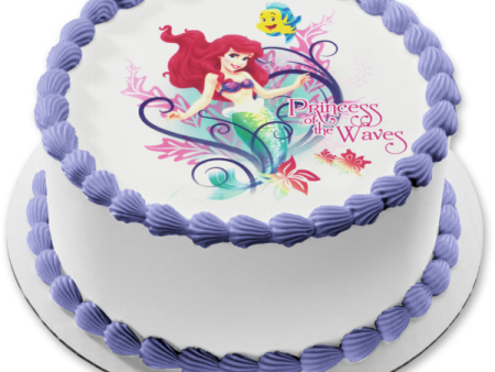 The Little Mermaid Flounder and Ariel Edible Cake Topper Image ABPID05642 For Sale