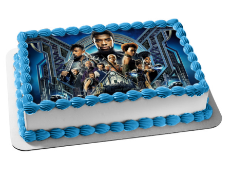 Black Panther T Challa  Wakanda Eric Killmonger Okoye and Shuri Edible Cake Topper Image ABPID06576 Sale