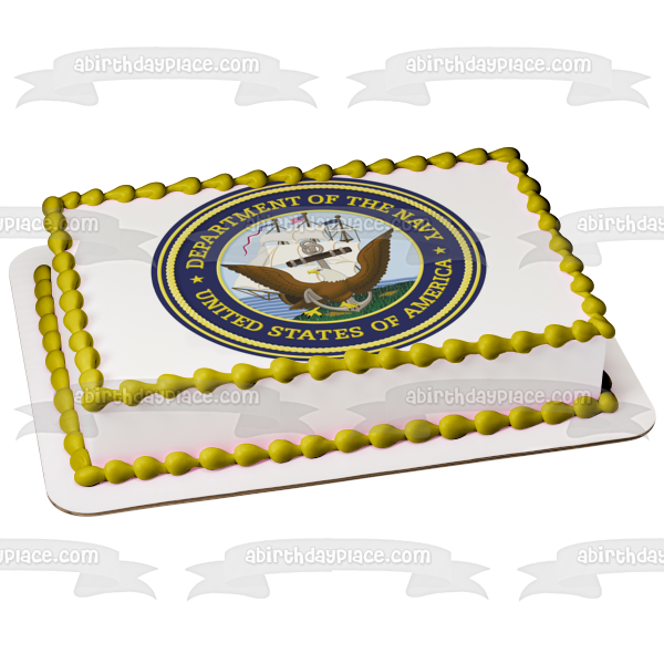 United States of America Department of the Navy Seal Edible Cake Topper Image ABPID06399 Fashion