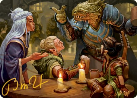 You Meet in a Tavern Art Card (Gold-Stamped Signature) [Dungeons & Dragons: Adventures in the Forgotten Realms Art Series] Fashion