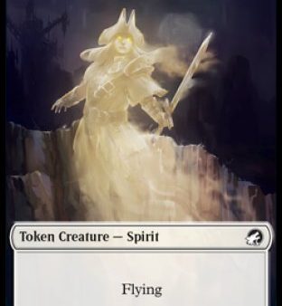 Spirit    Wrenn and Seven Emblem Double-sided Token [Innistrad: Midnight Hunt Tokens] Cheap