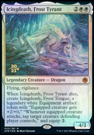 Icingdeath, Frost Tyrant [Dungeons & Dragons: Adventures in the Forgotten Realms Prerelease Promos] For Discount