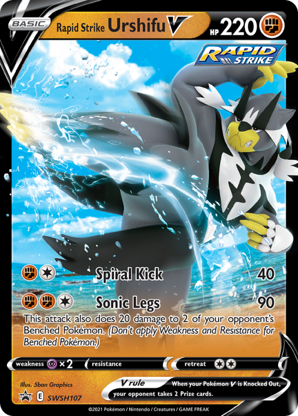 Rapid Strike Urshifu V (SWSH107) [Sword & Shield: Black Star Promos] Sale