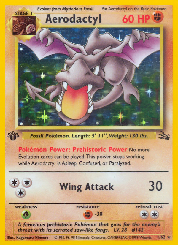 Aerodactyl (1 62) [Fossil 1st Edition] For Discount