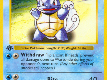 Wartortle (42 102) (Shadowless) [Base Set 1st Edition] Online Sale