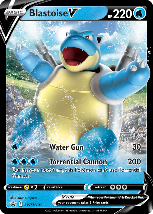 Blastoise V (SWSH101) [Sword & Shield: Black Star Promos] For Discount