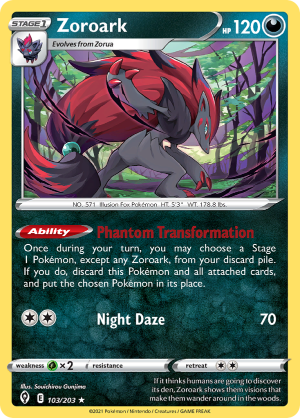 Zoroark (103 203) (Theme Deck Exclusive) [Sword & Shield: Evolving Skies] Fashion