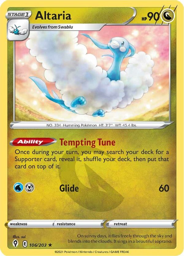 Altaria (106 203) [Sword & Shield: Evolving Skies] Hot on Sale