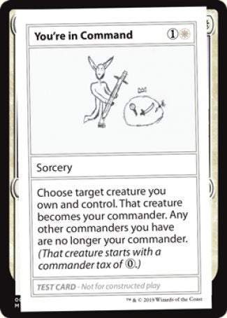 You re in Command (2021 Edition) [Mystery Booster Playtest Cards] For Sale