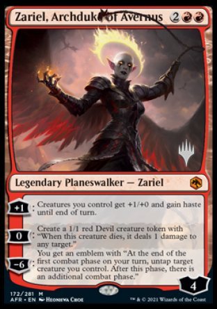 Zariel, Archduke of Avernus (Promo Pack) [Dungeons & Dragons: Adventures in the Forgotten Realms Promos] Online now